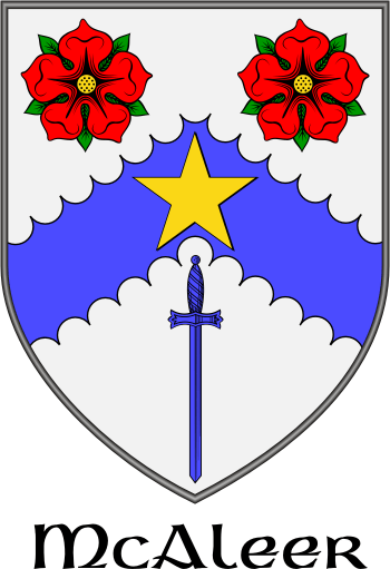 McAleer family crest McAleer family crest