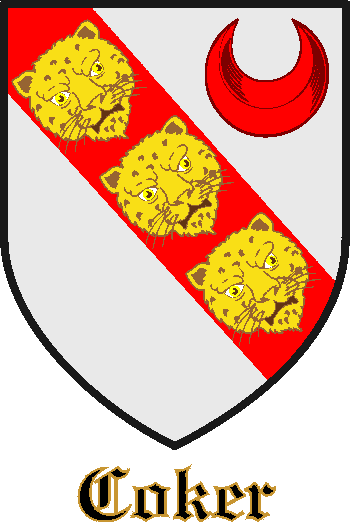 COKER family crest COKER family crest