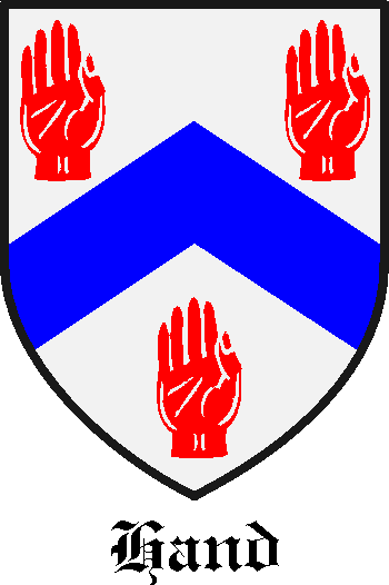 Hand family crest